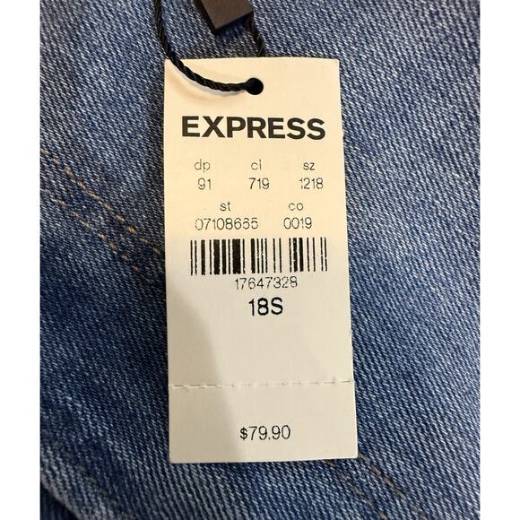NWT Express High Rise Ankle Jeggings Distressed Jeans Womens Size 18S NEW $79.90 - Picture 3 of 15